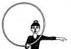 Sets of exercises with a hoop at home: gymnastic, general developmental, physical Developmental exercises with a hoop