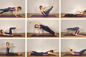 Pilates exercise at home